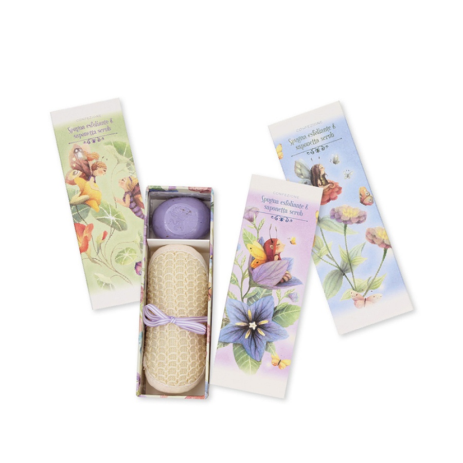 CONFEZIONE SPUGNA+SAPONE SCRUB